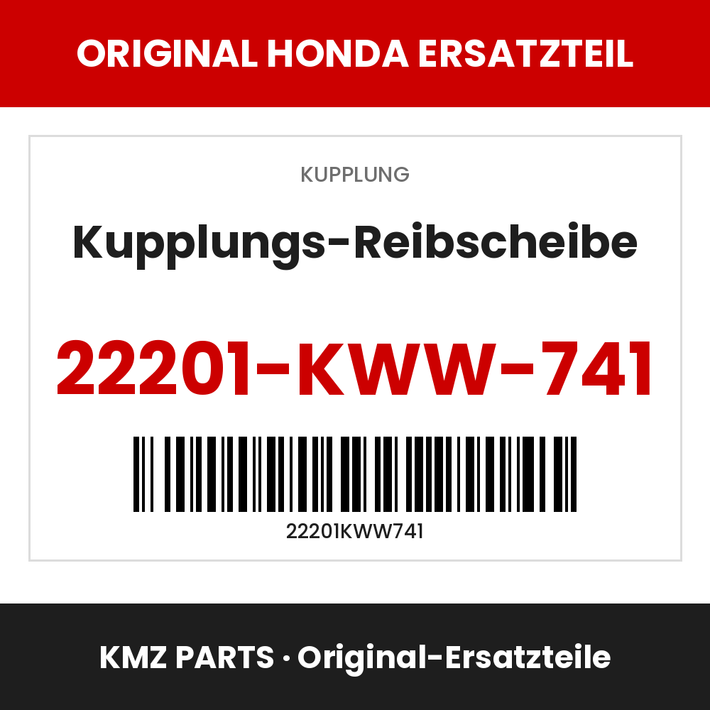 Honda Original Kupplungs-Reibscheibe 22201-KWW-741