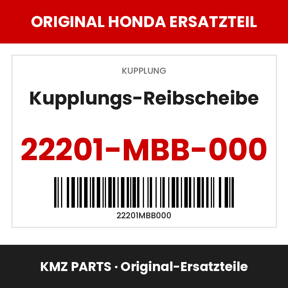 Honda Original Kupplungs-Reibscheibe 22201-MBB-000