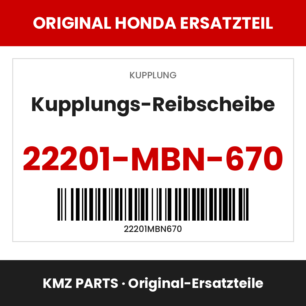 Honda Original Kupplungs-Reibscheibe 22201-MBN-670