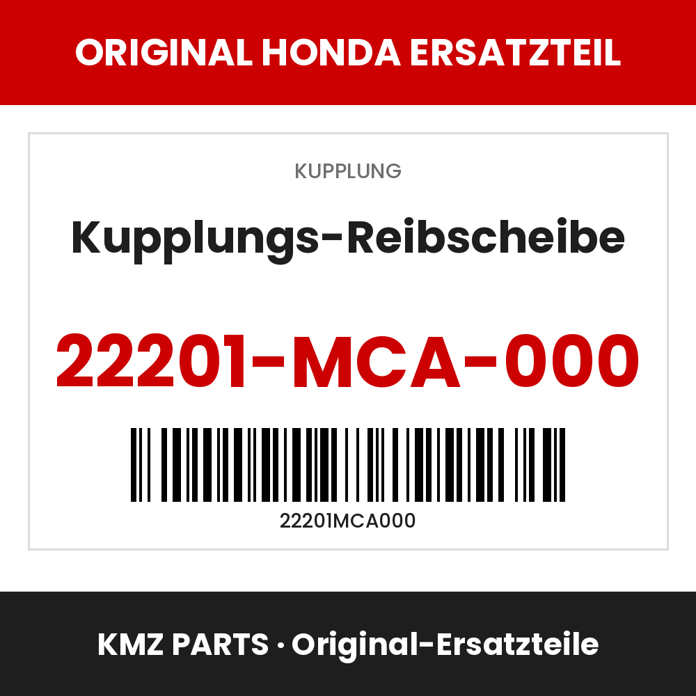 Honda Original Kupplungs-Reibscheibe 22201-MCA-000