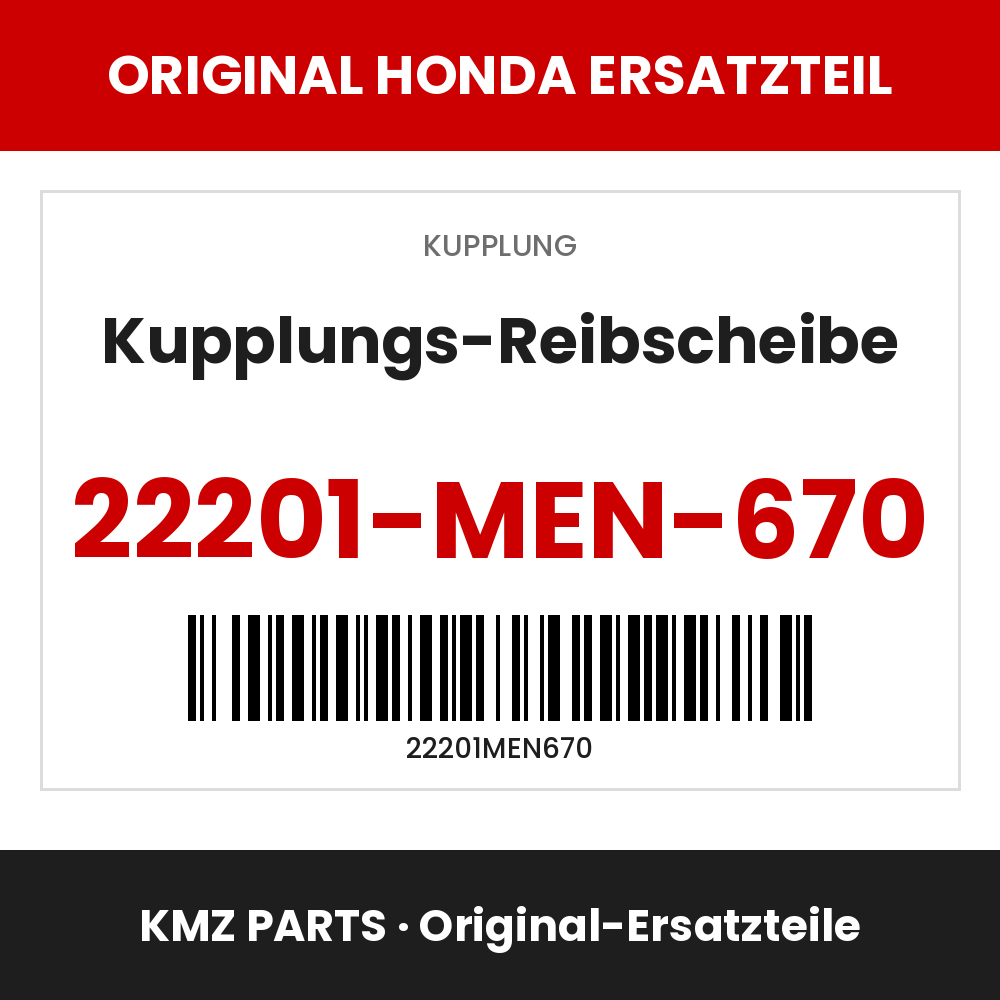 Honda Original Kupplungs-Reibscheibe 22201-MEN-670