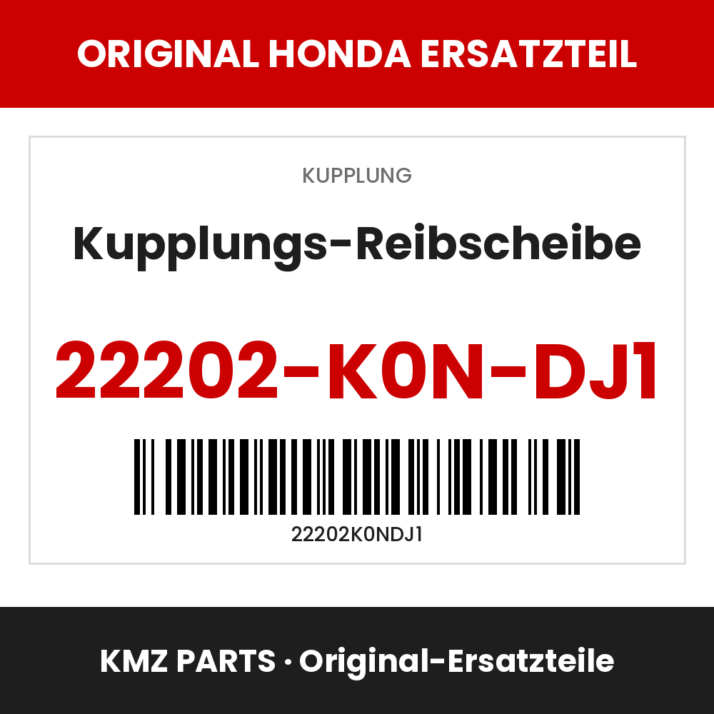 Honda Original Kupplungs-Reibscheibe 22202-K0N-DJ1