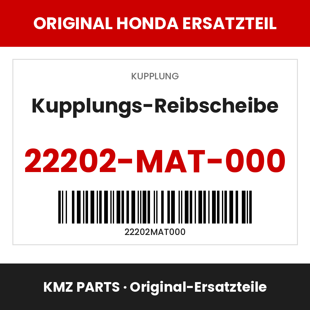 Honda Original Kupplungs-Reibscheibe 22202-MAT-000