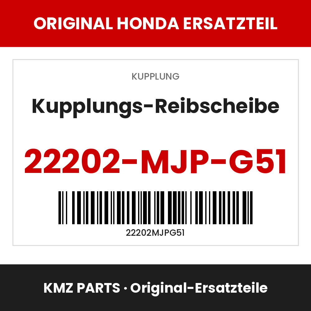 Honda Original Kupplungs-Reibscheibe 22202-MJP-G51