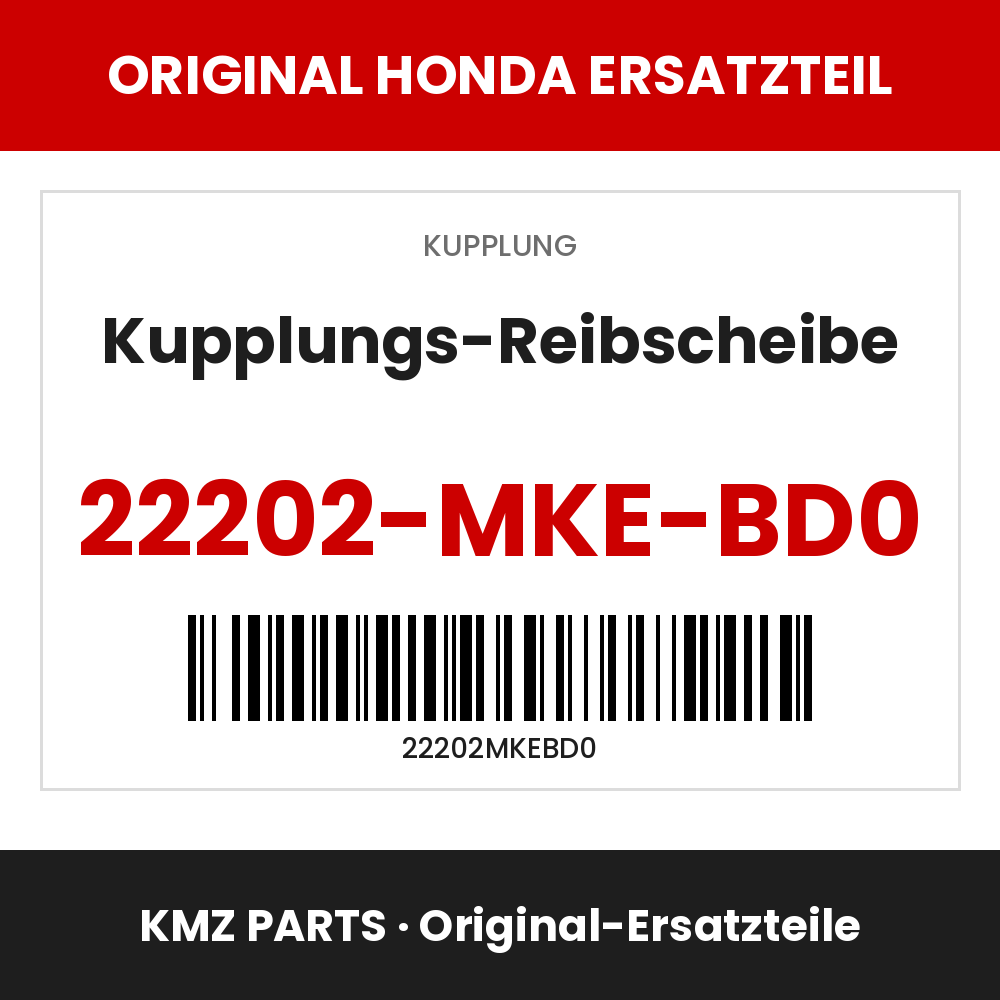 Honda Original Kupplungs-Reibscheibe 22202-MKE-BD0
