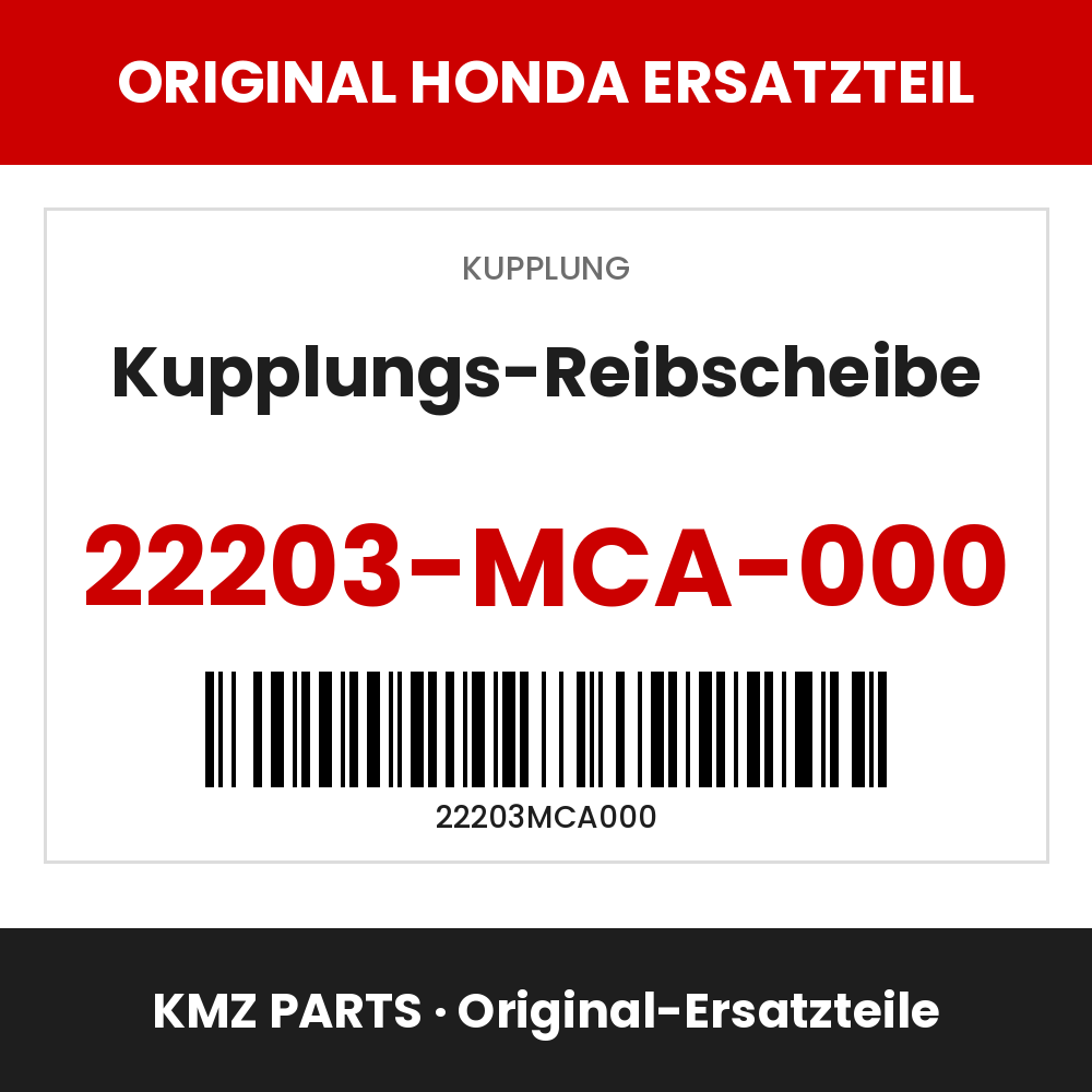 Honda Original Kupplungs-Reibscheibe 22203-MCA-000