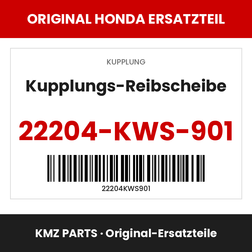 Honda Original Kupplungs-Reibscheibe 22204-KWS-901