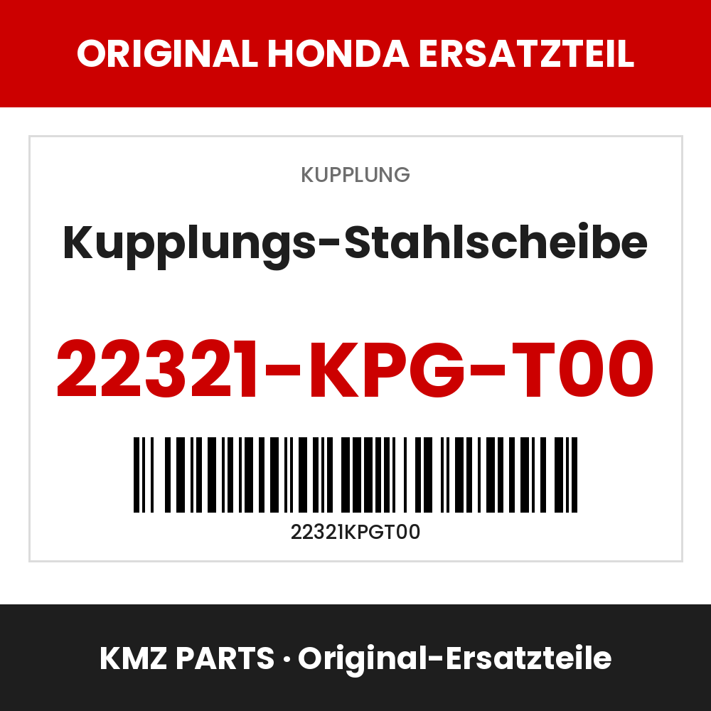 Honda Original Kupplungs-Stahlscheibe 22321-KPG-T00