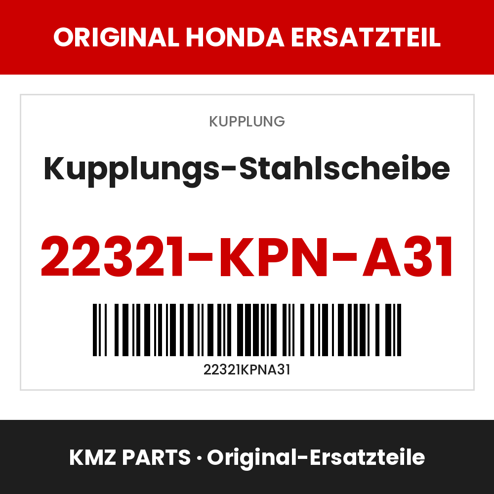 Honda Original Kupplungs-Stahlscheibe 22321-KPN-A31