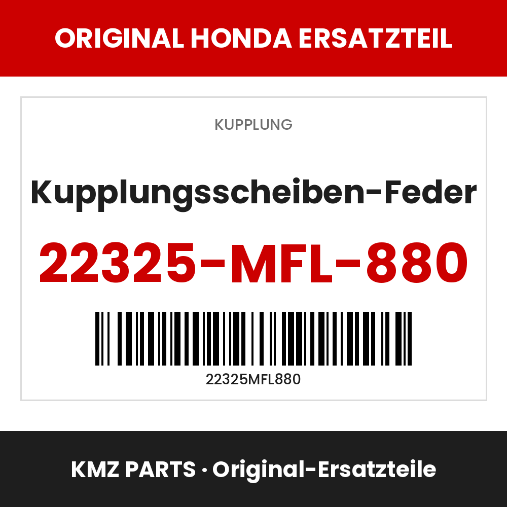 Honda Original Kupplungsscheiben-Feder 22325-MFL-880