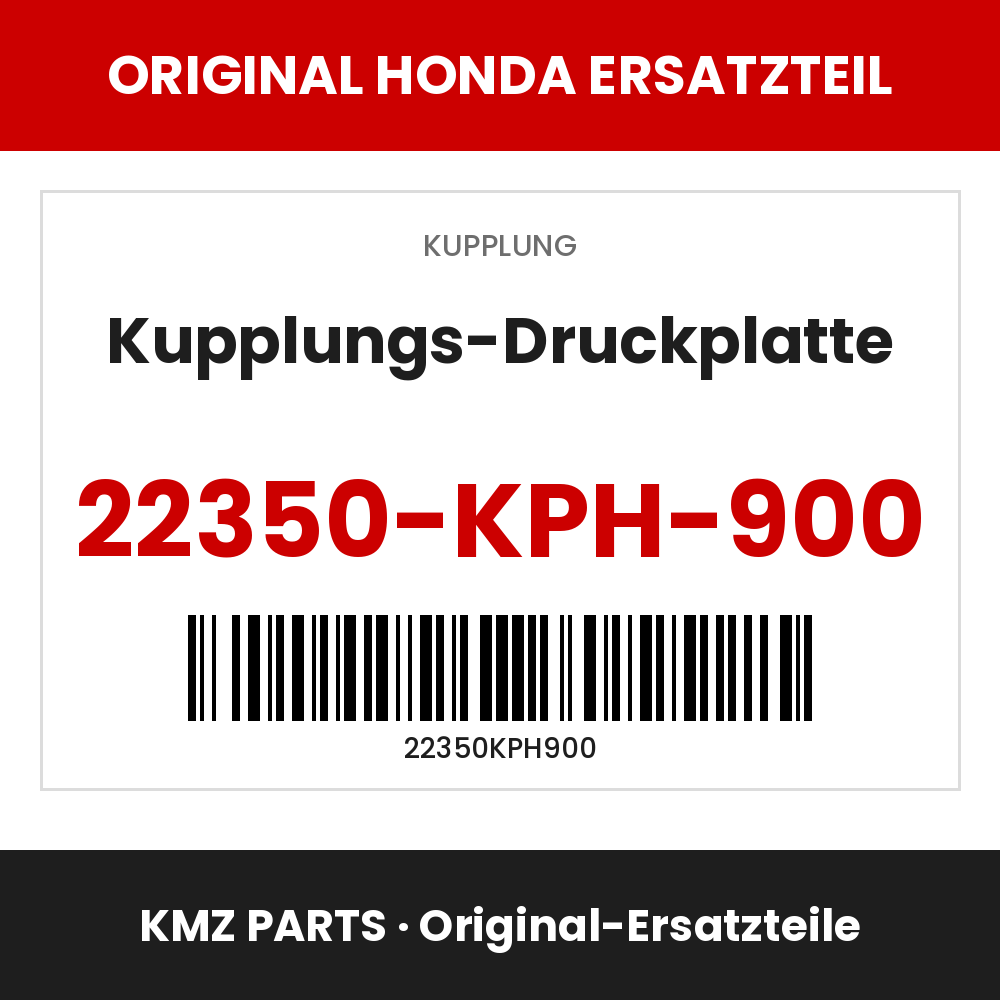 Honda Original Kupplungs-Druckplatte 22350-KPH-900