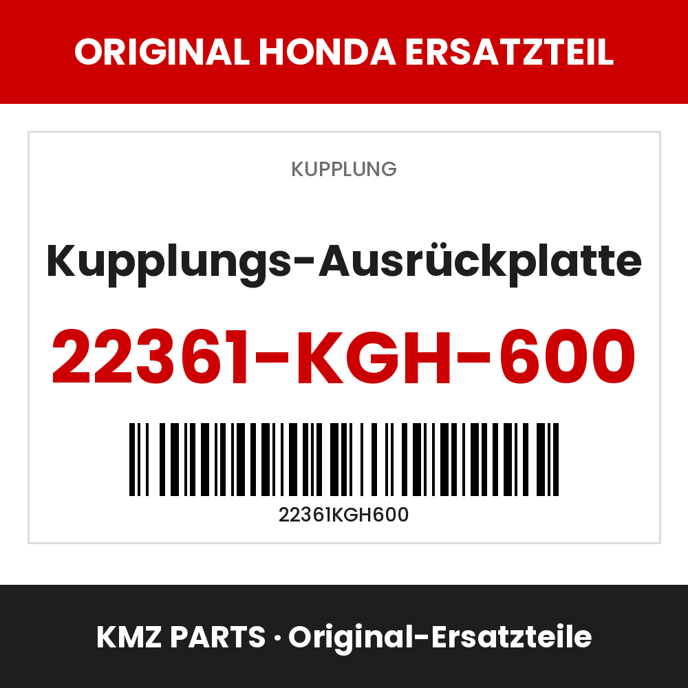 Honda Original Kupplungs-Ausrückplatte 22361-KGH-600
