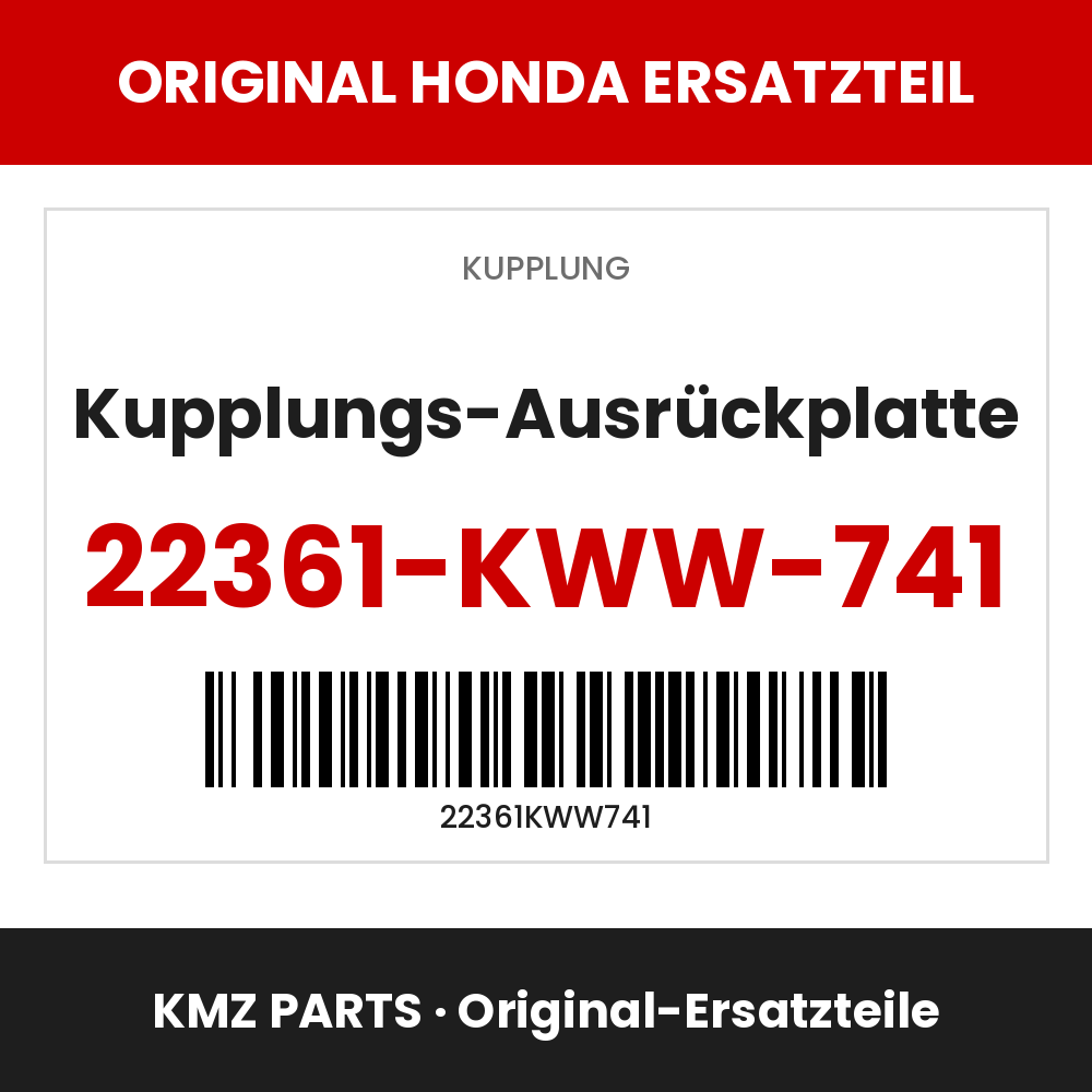 Honda Original Kupplungs-Ausrückplatte 22361-KWW-741