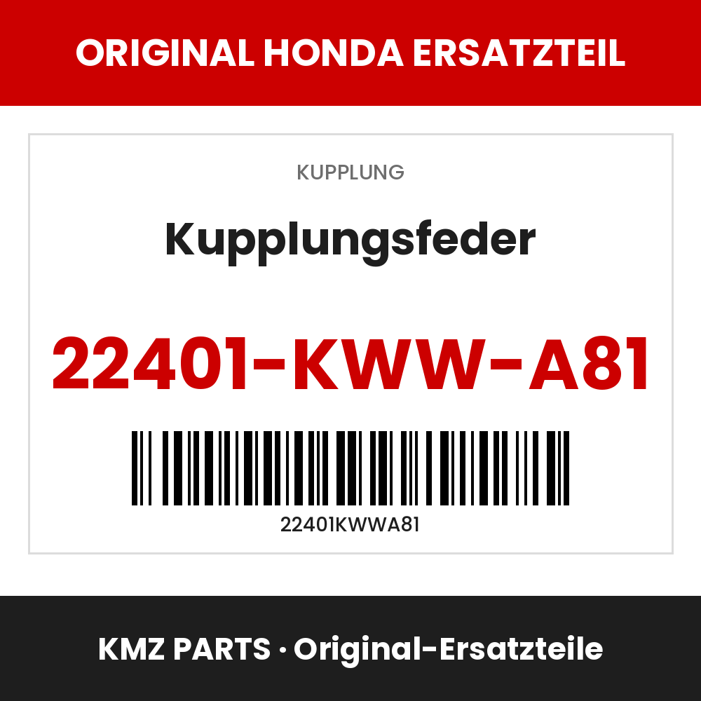 Honda Original Kupplungsfeder 22401-KWW-A81