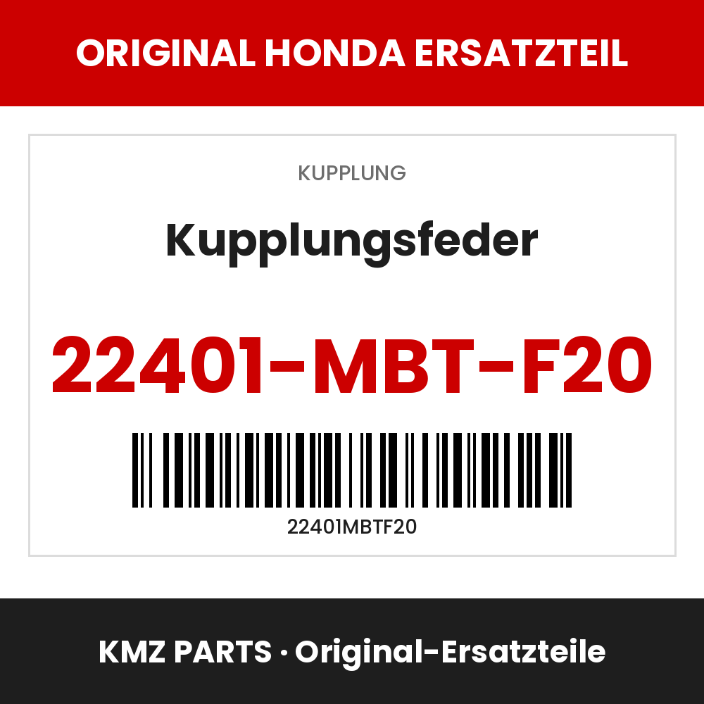 Honda Original Kupplungsfeder 22401-MBT-F20