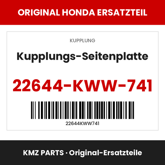 Honda Original Kupplungs-Seitenplatte 22644-KWW-741