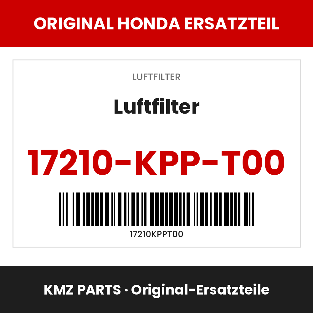 Honda Original Luftfilter 17210-KPP-T00