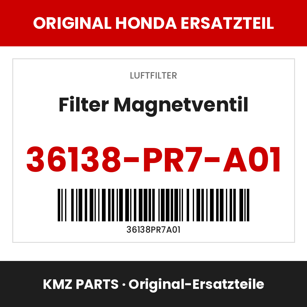 Honda Original Filter Magnetventil 36138-PR7-A01
