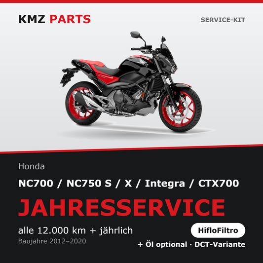 Honda NC700 / NC750 S / X / Integra / CTX700 Service-Kit – Jahresservice