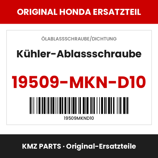 Honda Original Kühler-Ablassschraube 19509-MKN-D10
