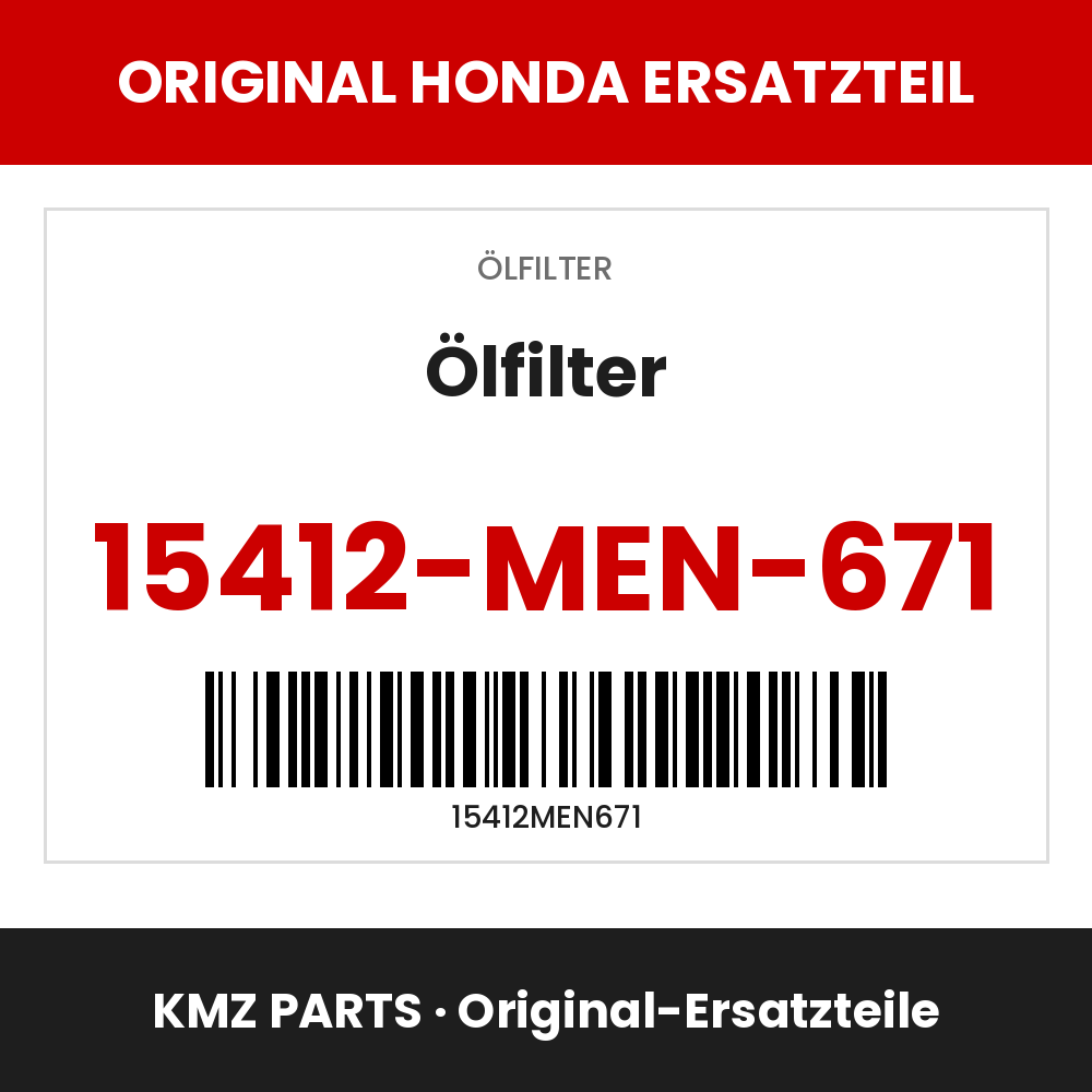 Honda Original Ölfilter 15412-MEN-671