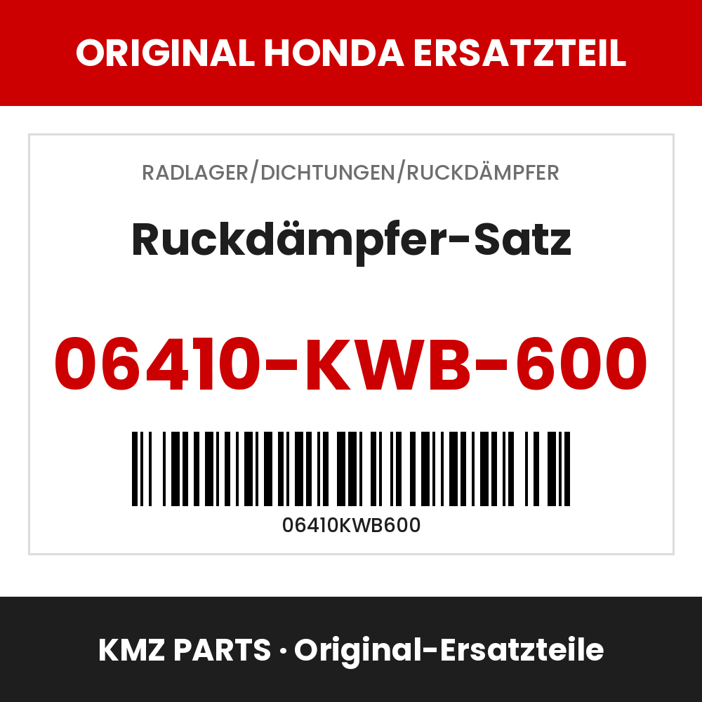 Honda Original Ruckdämpfer-Satz 06410-KWB-600