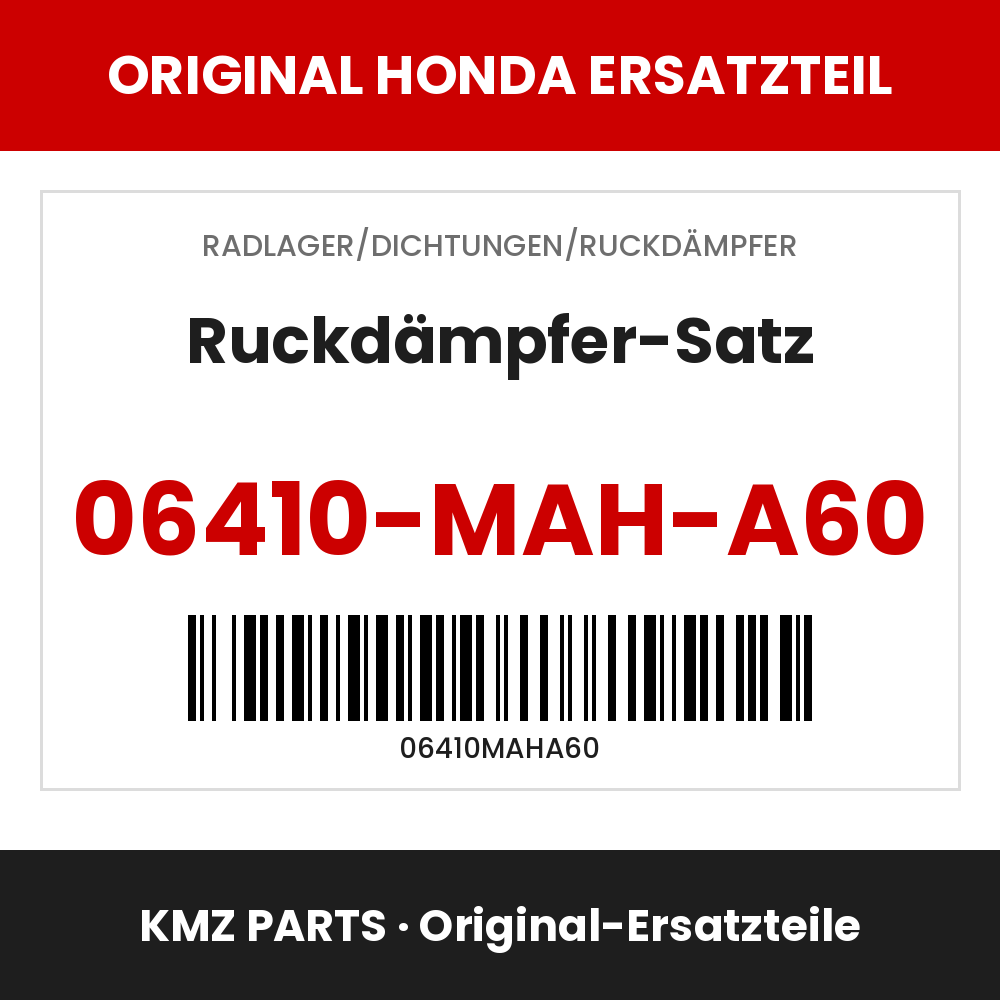 Honda Original Ruckdämpfer-Satz 06410-MAH-A60