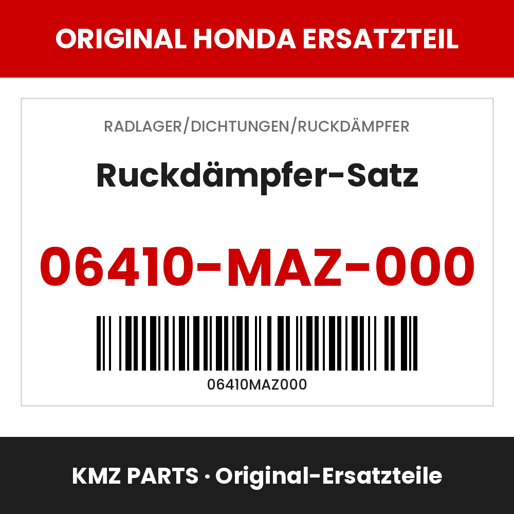 Honda Original Ruckdämpfer-Satz 06410-MAZ-000