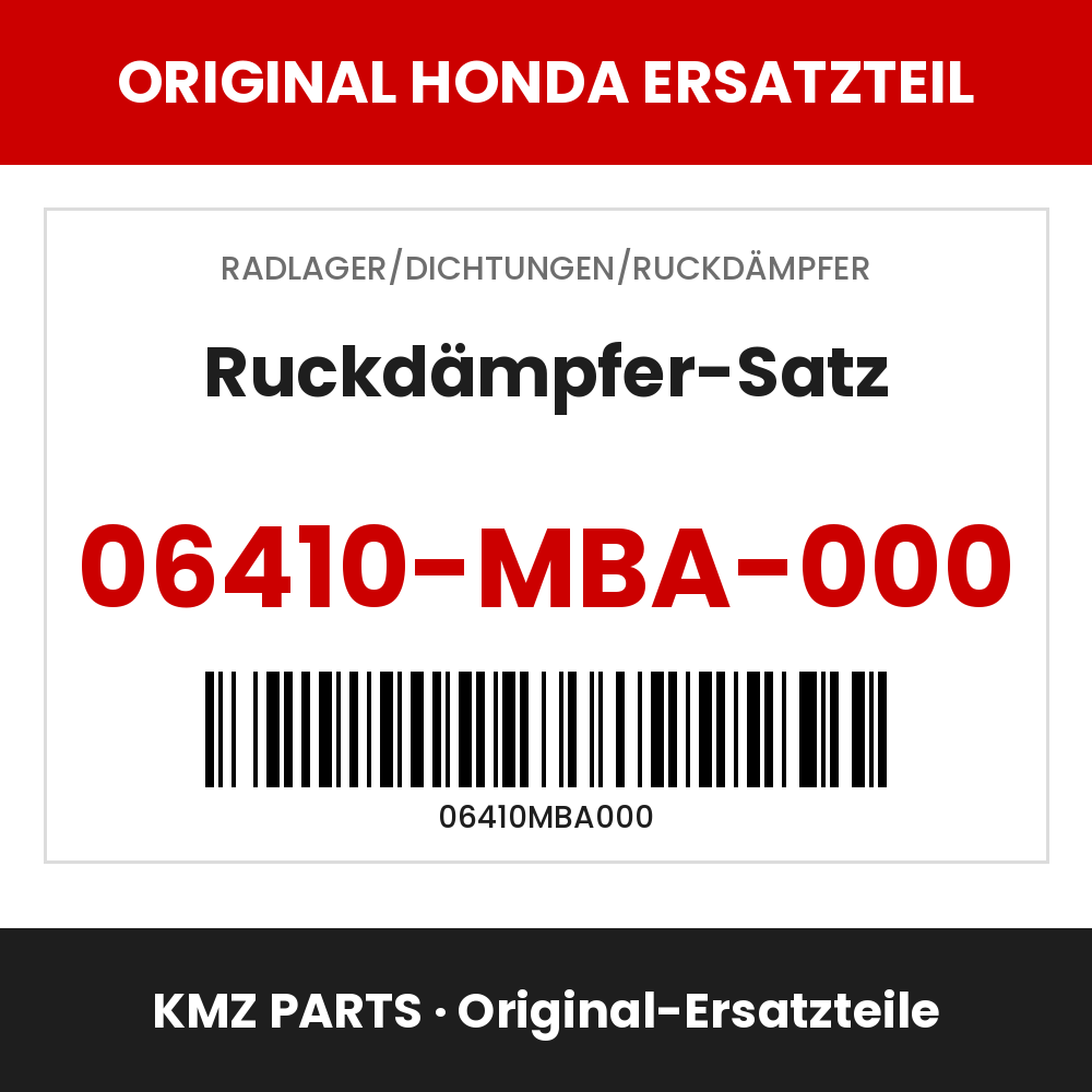 Honda Original Ruckdämpfer-Satz 06410-MBA-000