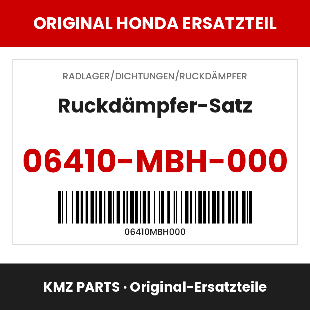 Honda Original Ruckdämpfer-Satz 06410-MBH-000