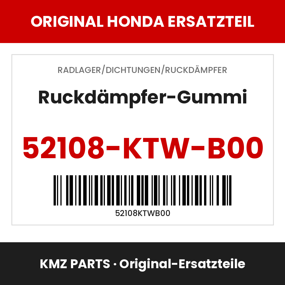Honda Original Ruckdämpfer-Gummi 52108-KTW-B00