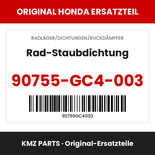 Honda Original Rad-Staubdichtung 90755-GC4-003