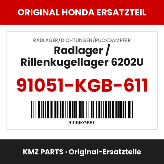 Honda Original Radlager / Rillenkugellager 6202U 91051-KGB-611
