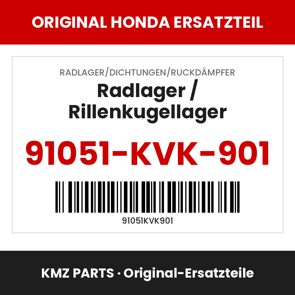 Honda Original Radlager / Rillenkugellager 91051-KVK-901