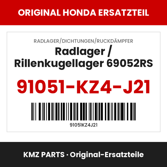Honda Original Radlager / Rillenkugellager 69052RS 91051-KZ4-J21