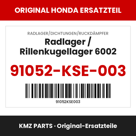 Honda Original Radlager / Rillenkugellager 6002 91052-KSE-003