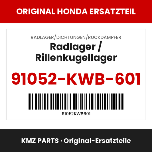 Honda Original Radlager / Rillenkugellager 91052-KWB-601
