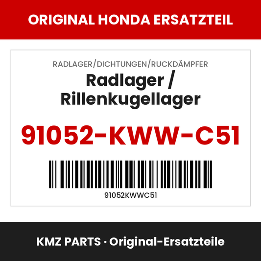 Honda Original Radlager / Rillenkugellager 91052-KWW-C51