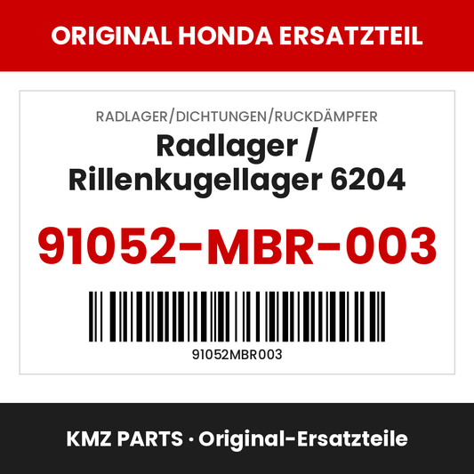 Honda Original Radlager / Rillenkugellager 6204 91052-MBR-003