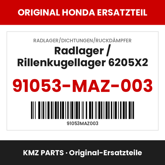 Honda Original Radlager / Rillenkugellager 6205X2 91053-MAZ-003