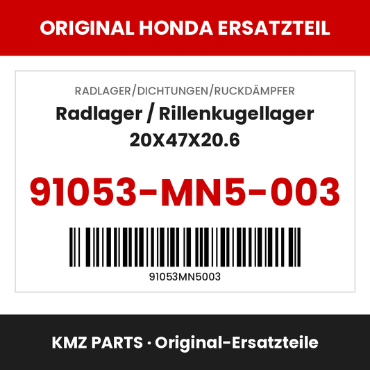 Honda Original Radlager / Rillenkugellager 20X47X20.6 91053-MN5-003