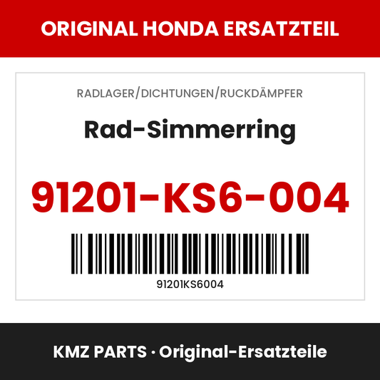 Honda Original Rad-Simmerring 91201-KS6-004