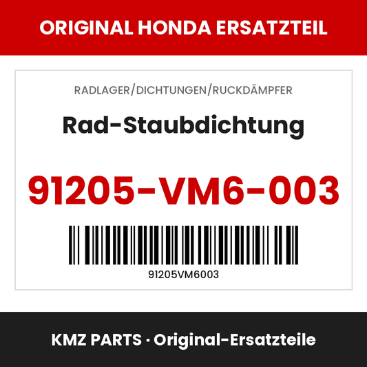 Honda Original Rad-Staubdichtung 91205-VM6-003