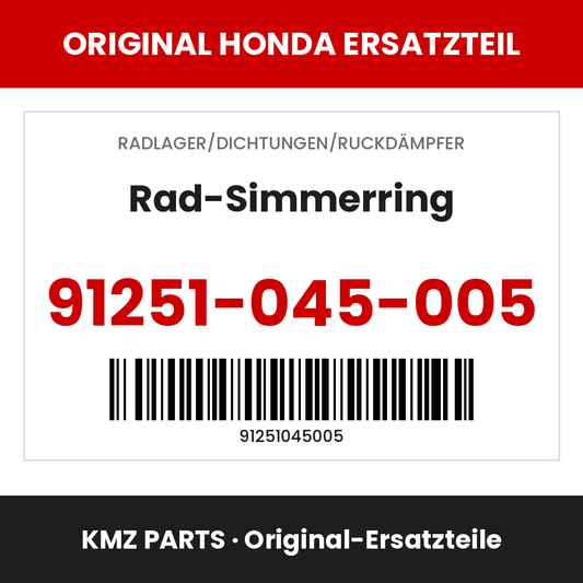 Honda Original Rad-Simmerring 91251-045-005
