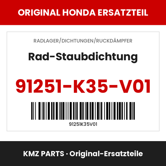 Honda Original Rad-Staubdichtung 91251-K35-V01
