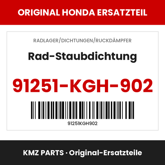 Honda Original Rad-Staubdichtung 91251-KGH-902