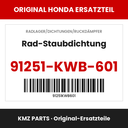 Honda Original Rad-Staubdichtung 91251-KWB-601