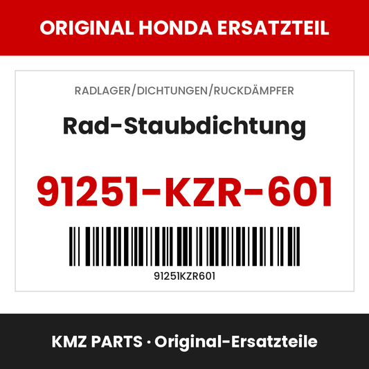 Honda Original Rad-Staubdichtung 91251-KZR-601