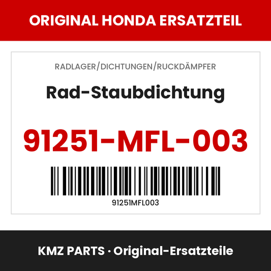 Honda Original Rad-Staubdichtung 91251-MFL-003