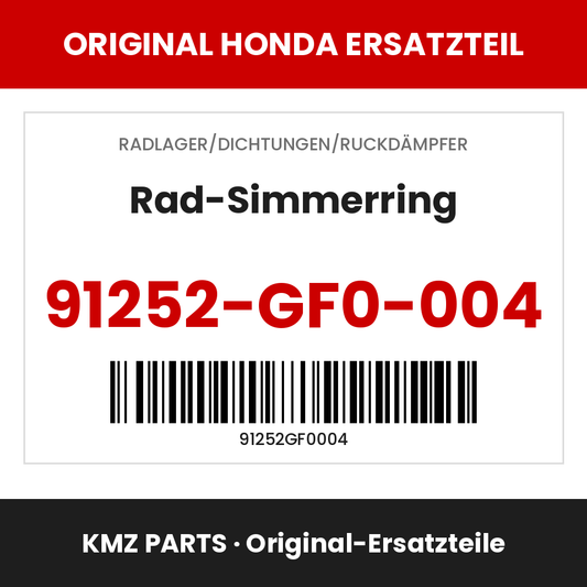 Honda Original Rad-Simmerring 91252-GF0-004